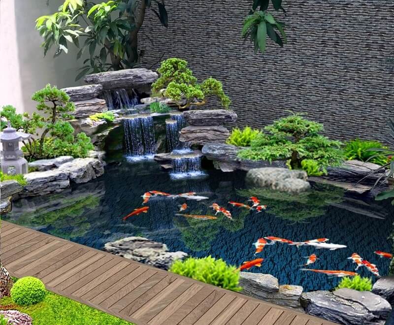 Sơn chống thấm hồ cá – Lựa chọn số 1 cho hồ nuôi cá koi